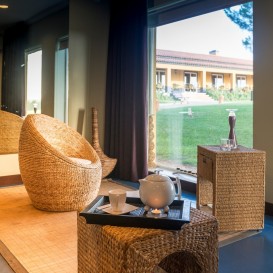 Circuit, exfoliation and hydration at the Satsanga Spa Hotel Vila Gale Clube de Campo