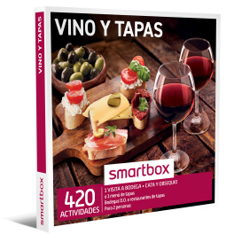 Boîte cadeau Vin et tapas de Smartbox