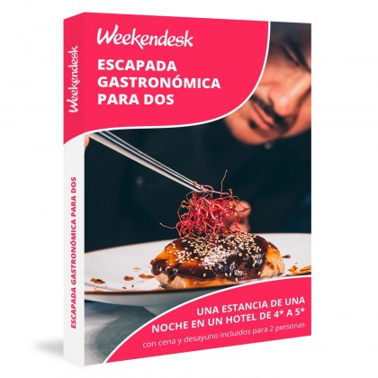 Caixa Presente de Escapadinha Gastronomia em Parceria com Weekendesk