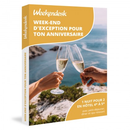 Bon Cadeau Escapade pour votre anniversaire avec Weekendesk