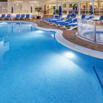 Discover Calella with half board and spa in a beachfront hotel