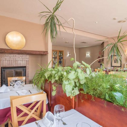 Cena, cava, bombones y pétalos de rosa en hotel con encanto al sur de Madrid