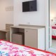 Room and terrace getaway with cocktail and snack in front of the Mediterranean, in Benalmádena