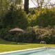 Romantic getaway in idyllic surroundings with glass of cava and chocolates