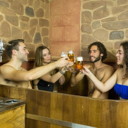 Circuito Beer Spa para Estudiantes en el Beer Spa Alicante